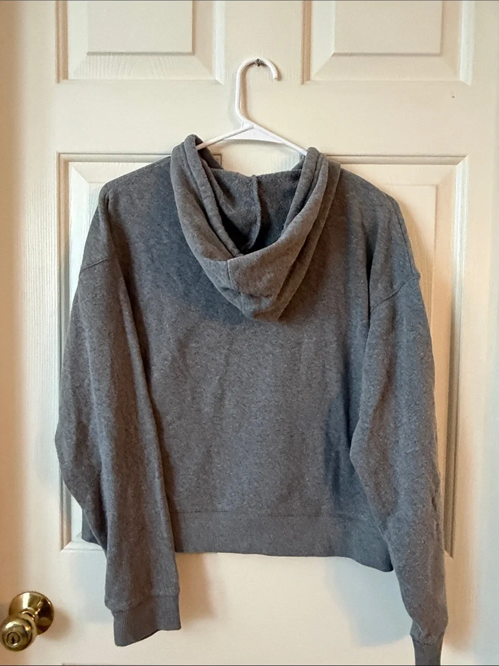 Champion Women's Gray Hoodie with Navy 'WINNIPESAUKEE' Chest Print - Picture 3 of 4